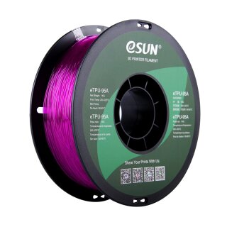 eSun eTPU-95A Lila klar (transparent purple), 1,75mm / 1KG