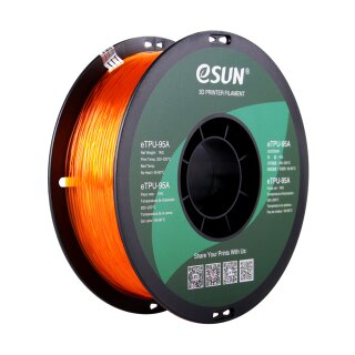 eSun eTPU-95A Orange klar (transparent orange), 1,75mm / 1KG